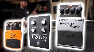 Fuzzlord FU2 vs Boss FZ2 vs Behringer SF300  Hyperfuzz Shootout [upl. by Kurzawa]