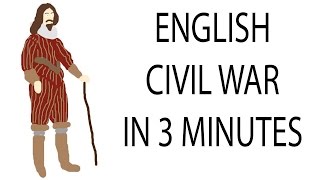 English Civil War  3 Minute History [upl. by Suivatra726]