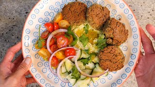 Keto vegan falafels oven baked and “lazy” cashew hummus  Keto vegan  LCHF [upl. by Messab]