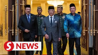 AlSultan Abdullah attends last preCabinet meeting as King [upl. by Kilah]