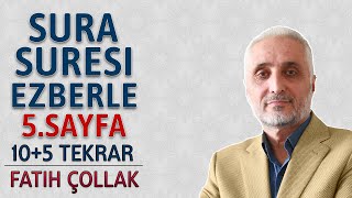 Şura suresi 5sayfa ezberle 10 tekrar Fatih çollak 15dönüş 25sayfa Kuranı Kerim 486sayfa [upl. by Eirallih]