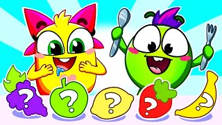 Colorful Rainbow Food Song 🌈😅 Play Super Simple Songs and Nursery Rhymes [upl. by Isabelle]