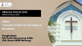 Ibadah Live Streaming HKBP Menteng  1000 WIB  MINGGU INVOCAVIT [upl. by Woodcock403]