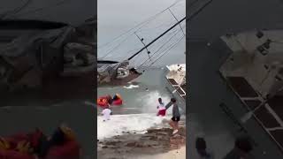 Spain Devastating storm DANA sinks dozens of yachts in Formentera [upl. by Leyes957]