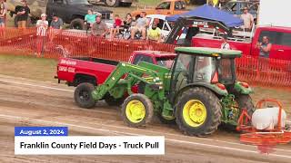 Franklin County Field Days 2024  Truck Pulls [upl. by Ferdie]