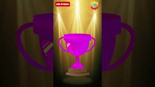 Trophy Color Video for Kids  Learn Colour Name  Education for Toddlers  Preschool Learning Videos [upl. by Nulubez]