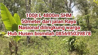 100jt SHM4800mter 50meter ke jalan Raya nasional hub Husen bismilah 085695039878 [upl. by Eemyaj]