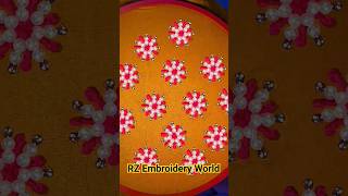 Handmade Embroidery Dress Design  Hand Embroidery Stitch Design Tutorial handembroiderydesign [upl. by Nalyak562]