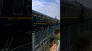 Hancheng passes through Xuelei Village Dawan Road Record Train Wonderful Moments youtube short [upl. by Joashus]