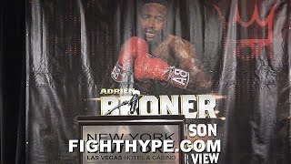 ADRIEN BRONER NOSHOWS AT OWN PRESS CONFERENCE BLOWS OFF DON KING FIGHT ANNOUNCEMENT VS HUTCHINSON [upl. by Enelra]