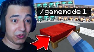 minecraftta BEDWARS GAMEMODE 1 TROLL Cinavar [upl. by Kylstra124]