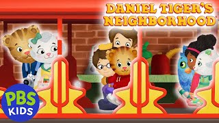 Daniel Tigers Neighborhood  Daniel Wonders Where Trolley Goes at Night  PBS KIDS [upl. by Inaflahk]