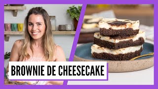 Brownie de Cheesecake – ¡Sin Azúcar [upl. by Sikko927]