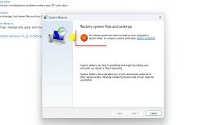 No Restore Point Have Been Created On Your Computers System Drive To Create a Restore Point Open [upl. by Anilrats]