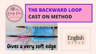 Knitting Backward Loop Cast On  How to do the Backward Loop Cast On  Wendy Poole [upl. by Coben]