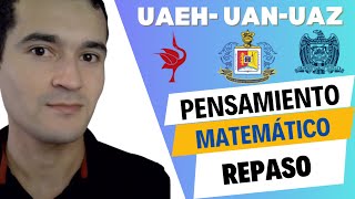 Examen de admisión UAEH  UAN  UAZ  Pensamiento matemático [upl. by Service]