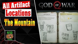 God of War  All Artifact Locations for The Mountain  Bottoms Up [upl. by Wyatan958]