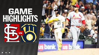 Cardinals vs Brewers Game Highlights 51024  MLB Highlights [upl. by Auop]