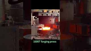 Hot forging process using 1600T forging press ▏ring rolling machine inductionheating [upl. by Thamos299]