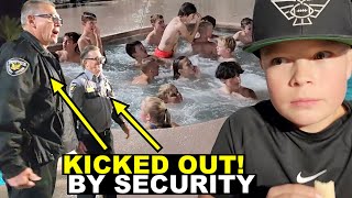 ENTIRE FOOTBALL TEAM KICKED OUT OF HOTEL POOL 🏈😱 USA INVITATIONAL DAY 1 [upl. by Townsend]