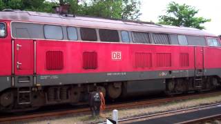 Br 218 in Niebüll 218 359 und 319 vor Syltshuttle [upl. by Eiramanin]