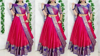 Orgenza Saree drape this style looks more elegant Saree lehnga draping stylesHow to wear saree [upl. by Harmonia499]