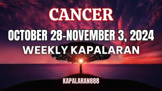 1010 COMPLETION DESERVE MO ITO ♋️ CANCER OCTOBER 28NOVEMBER 3 2024 WEEKLY TAGALOG KAPALARAN888 [upl. by Kcirtemed]