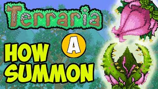 Terraria 1449 How To Summon Plantera NO EXPLORE  Terraria how to get Plantera spawner [upl. by Terpstra273]