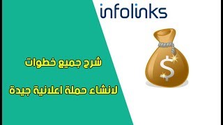 شرح جميع خطوات لانشاء حملة اعلانية جيدة في موقع infolinks [upl. by Vedis]