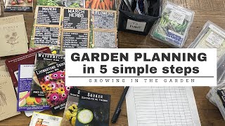 GARDEN PLANNING in 5 Simple Steps Growing in the Garden [upl. by Aneba629]