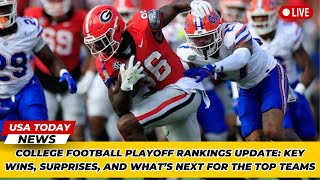 College Football Playoff Rankings Update Key Wins Surprises and What’s Next for the Top Teams [upl. by Ormand]