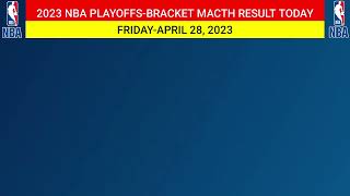 NBA PLAY OFF SCHEDULE GAME 6 April 29 2023 PLAYOFF Game 6 Result TODAY  2023 NBA PLAYOFFS BRACKET [upl. by Ameer480]