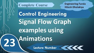 Signal Flow Graphs and Masons Gain Formula Animated Examples Explained [upl. by Palmira282]