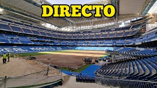 🔴 COLOCACIÓN QUINTO CÉSPED 🔴 Obras Santiago Bernabéu 🚧 [upl. by Wyon75]