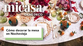 Cómo decorar la mesa para Nochevieja  DecoraciónTV [upl. by Pizor]