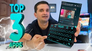 TOP 3 MELHORES teclados para ANDROID [upl. by Boynton]