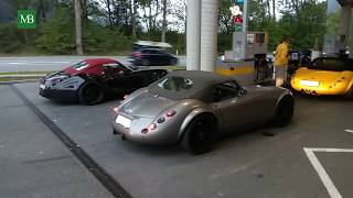 Wiesmann GT MF  At a Petrol Station in Tirol [upl. by Durst]