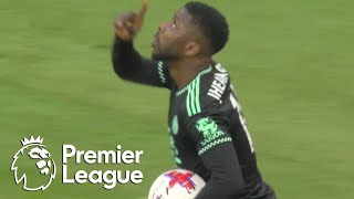 Kelechi Iheanacho spoils Manchester City clean sheet v Leicester City  Premier League  NBC Sports [upl. by Cavill]