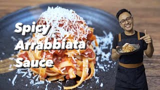 Spicy Arrabbiata Sauce  Authentic Italian Sauce [upl. by Htyderem]