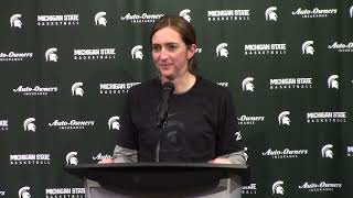 Michigan State womens basketball coach Robyn Fralick on Selection Sunday [upl. by Korfonta]