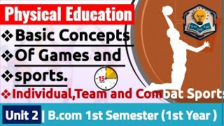 Basic concepts of Games and Sports  Unit 2  Physical Education  BaBcomBscLucknow University [upl. by Varien]