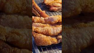 Crispy pork streetmate streetfood thaistreetfood [upl. by Zildjian]