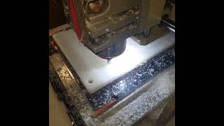 Cutting UHDPE with chinese 4030 CNC [upl. by Naujaj]