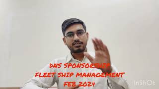 DNS SPONSORSHIP EXAM  FLEET SHIP MANAGEMENT  FEBRUARY 2024 [upl. by Ephrem]