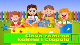 Glava ramena kolena i stopala  Dečije pesme  Head Shoulders Knees and Toes [upl. by Nywnorb]