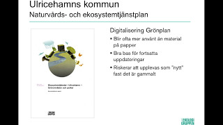 Ekosystemtjänster som underlag för ÖP och FÖP [upl. by Marquis]