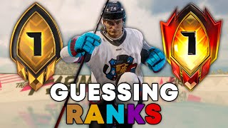 Guessing Your Ranks In NHL 25 [upl. by Suirtemid]