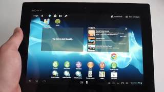 Sony Xperia Tablet S video review [upl. by Griffin903]