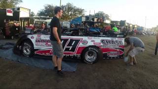 Volusia Speedway Park Craftsman World of Outlaws Walk Through The Pits [upl. by Suivatna]