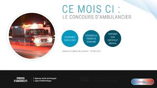 Le concours à saisir du mois  juin  ambulancier [upl. by Malinde958]